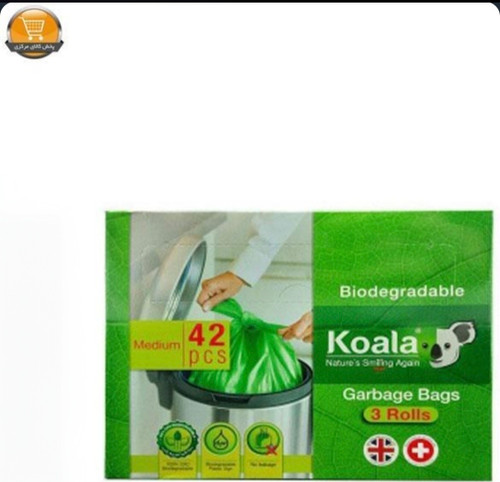 کیسه زباله کوالا مدل Biodegradable بسته ۴۲ عددی سایز متوسط